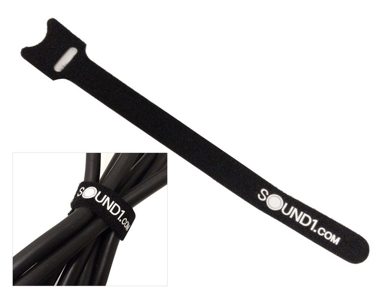 SLX-audio Cable Tie Velcro, kabelstrips med logo