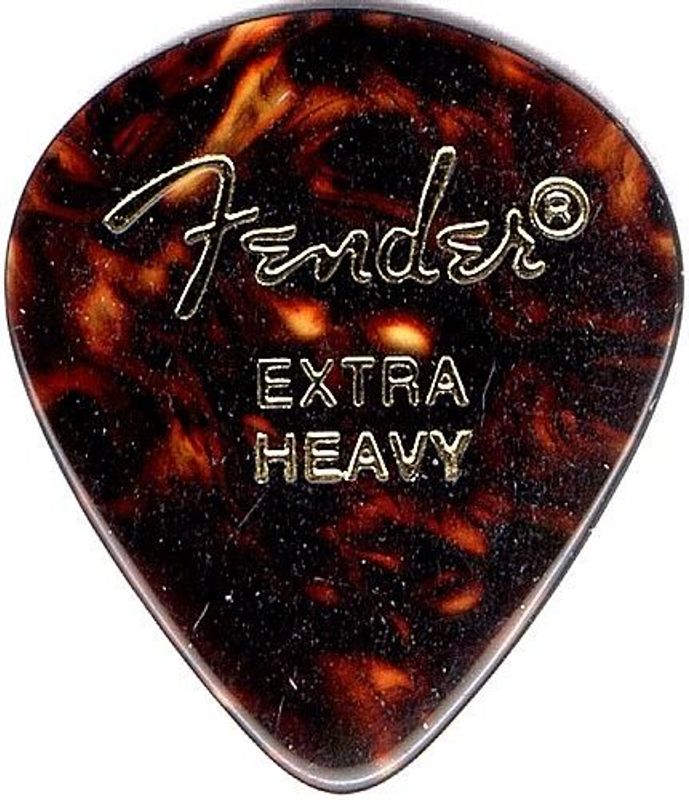 Fender Classic Celluloid 551 Extra Heavy Pick Pack (12 Picks)