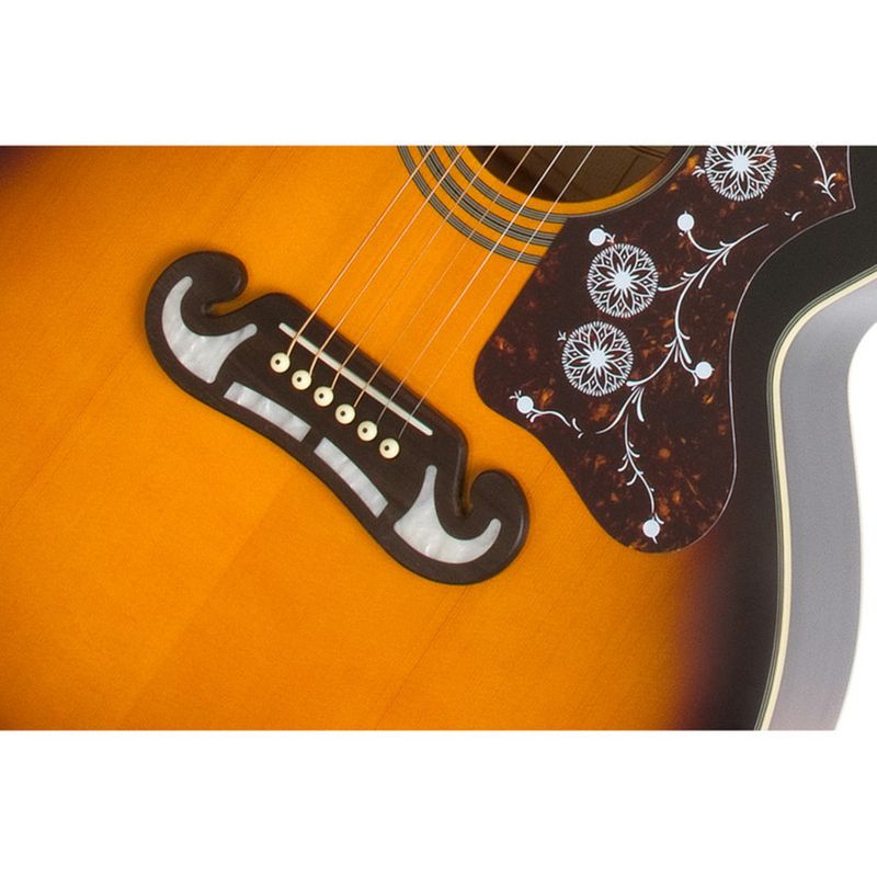 Epiphone EJ-200SCE Jumbo Gitar m/ Elektronikk, Vintage Sunburst, CF