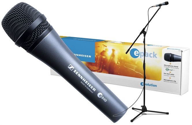 Hovedbilde Sennheiser E-PACK e835s (av/på bryter) Mikrofonpakke m/stativ og kabel