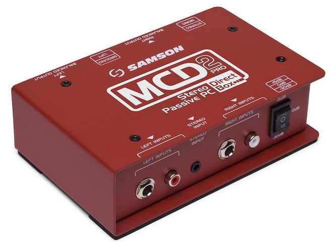 Hovedbilde Samson S-MAX MCD2PRO passiv DI-box for data/surfebrett/mobil