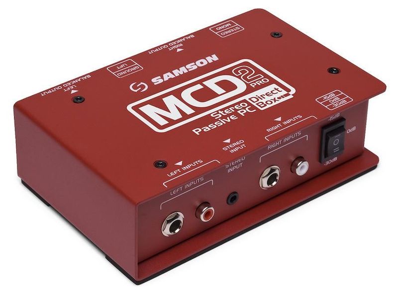 Samson S-MAX MCD2PRO passiv DI-box for data/surfebrett/mobil