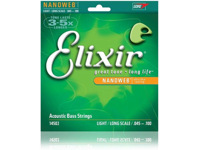 Elixir 14052 Electric Bass Nickel Plated Steel NANOWEB 045-100
