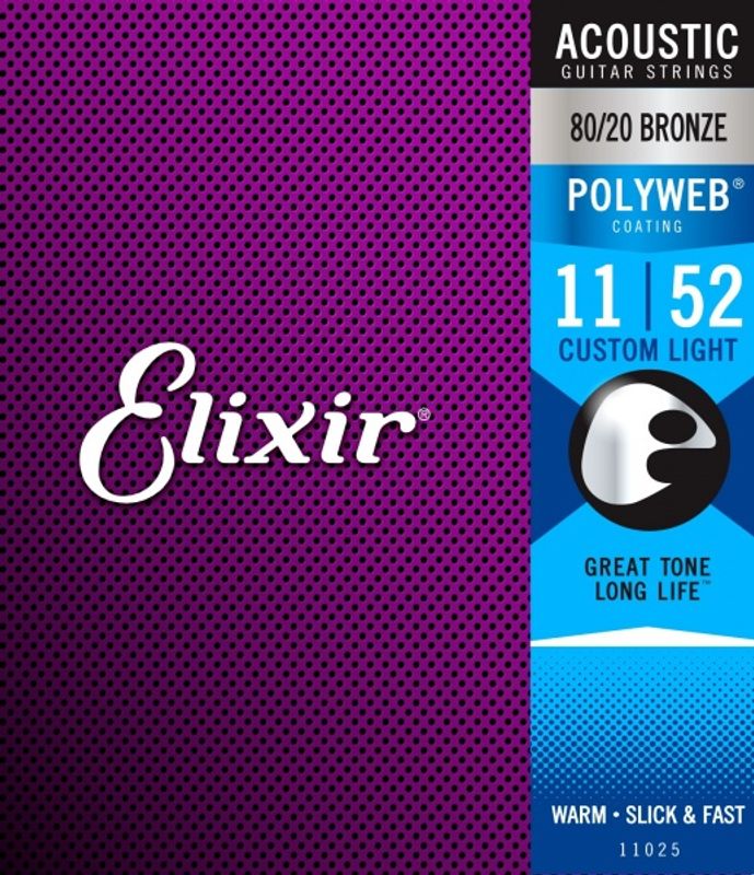 Elixir 11025 Acoustic 80/20 Bronze POLYWEB 011-052