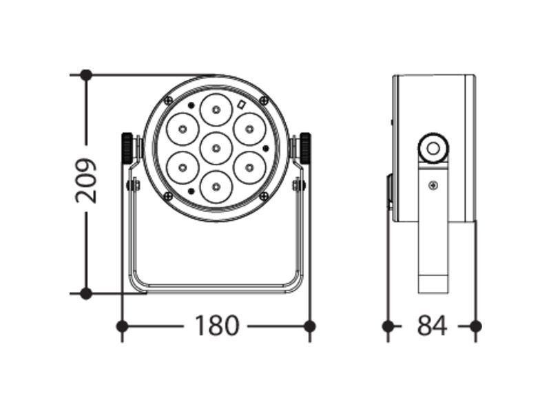 Prolights LUMIPAR7UTRI LED Par