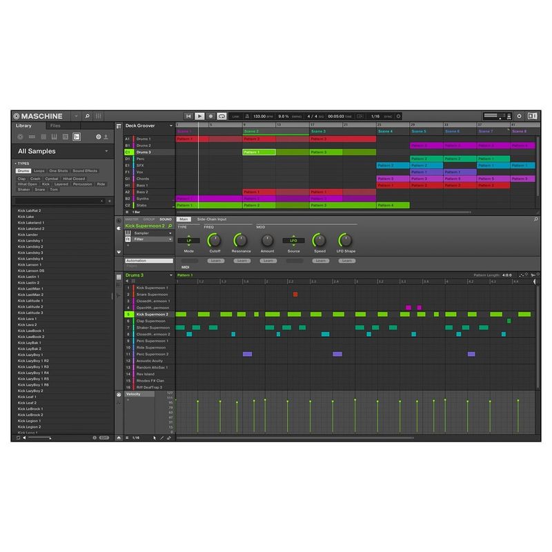 Native Maschine Mikro MK3, Beat og produksjonsverktøy