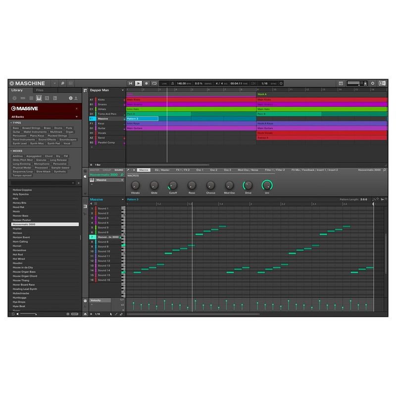 Native Maschine Mikro MK3, Beat og produksjonsverktøy