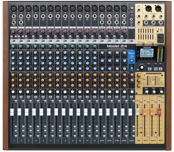 Hovedbilde Tascam Model 24, 24 spors Digital Opptaker, Mikser, Lydkort