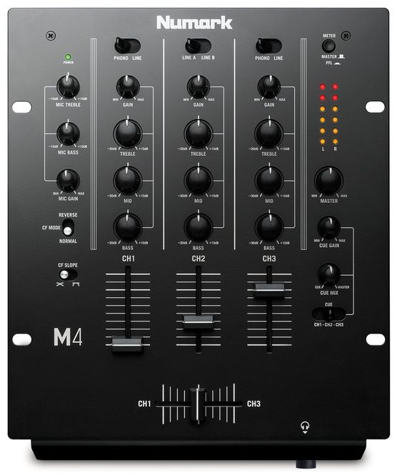 Hovedbilde Numark M4BLACK, 3 kanals DJ / Scratch mikser