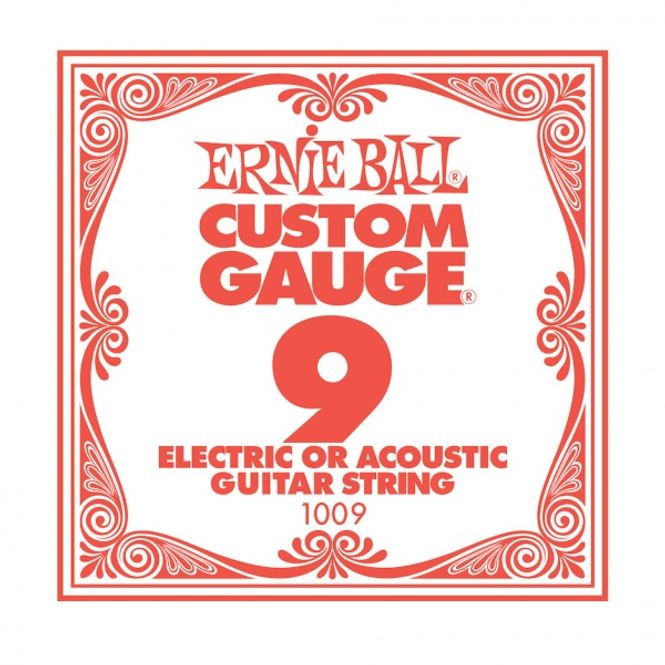 Hovedbilde Ernie Ball EB-1009 Plain steel string, løs streng .009