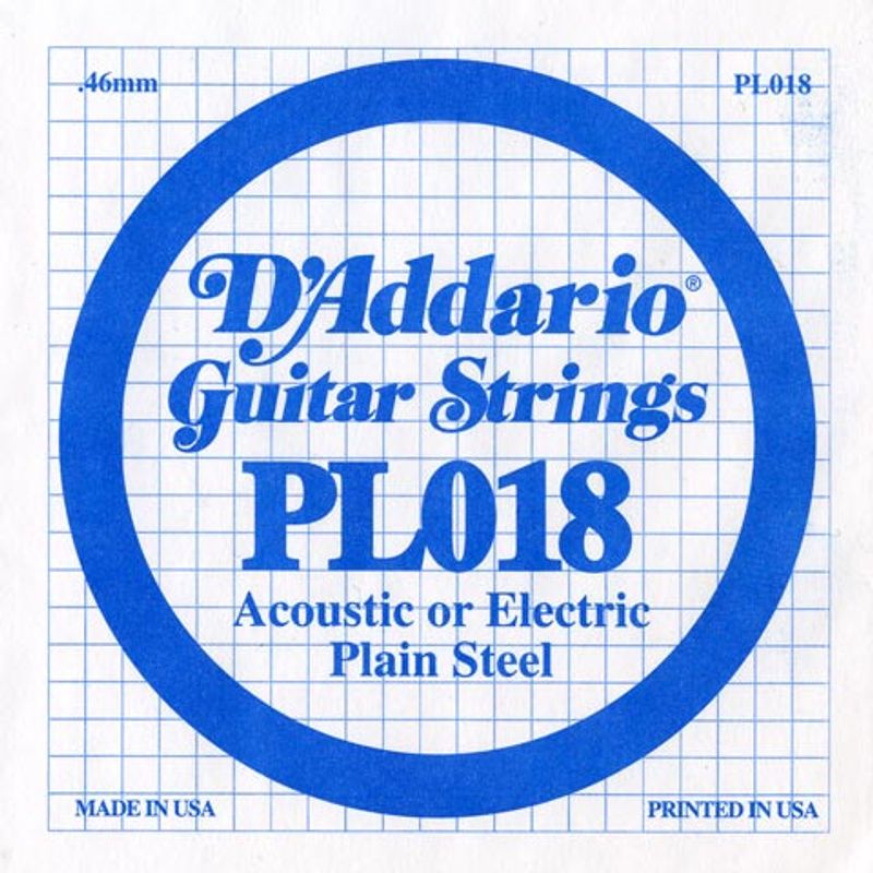 D'Addario Plain Steel PL018