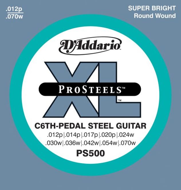 Hovedbilde D'Addario EPS500 ProSteels, Pedal Steel Strings. for C6-stemt Pedal Steel ...