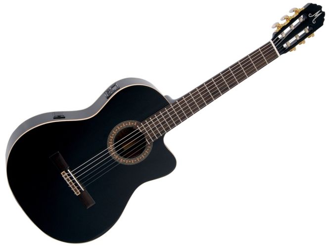 Hovedbilde Morgan C150SCE BK Klassisk gitar med preamp og cutaway