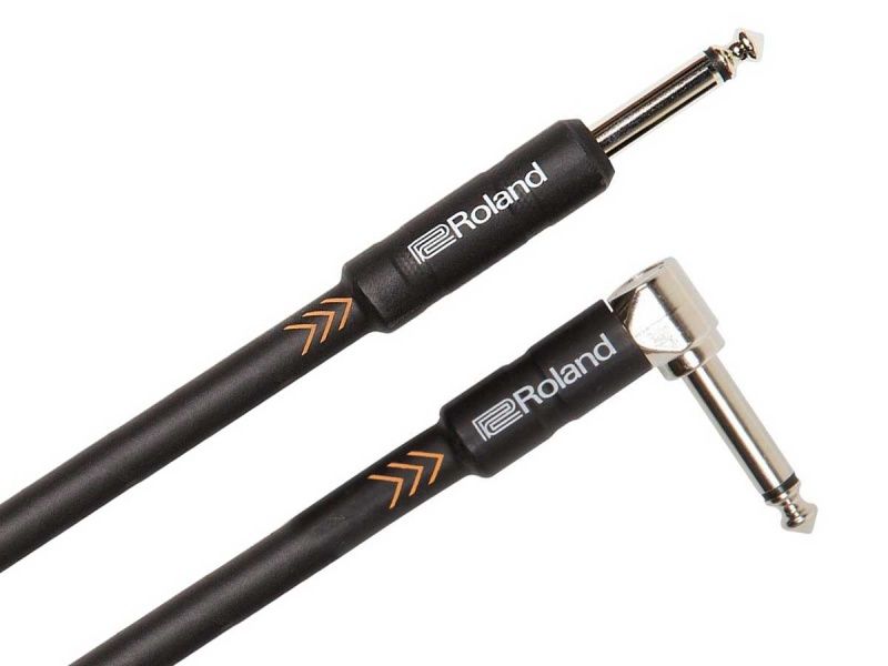 Roland Black Instrumentkabel RIC-B15A Angled/Straight 4,5 meter