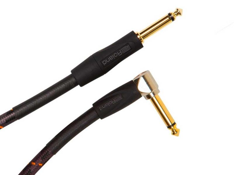 Roland Gold Instrumentkabel RIC-G15A Angled/Straight 4,5 meter